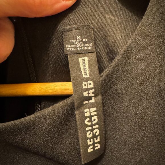 Design Lab Little Black Dress | Size Medium | Ruffle Hem | Made in USA | EUC - Picture 5 of 10